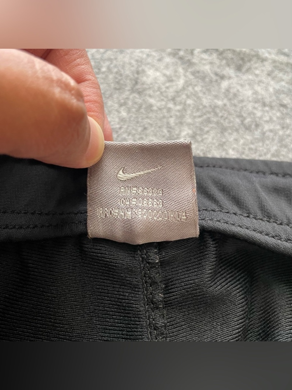 Vintage Nike Track Pants Mens L Black Fleece Lined Ankle Zip Athletic Y2K - Picture 6 of 16